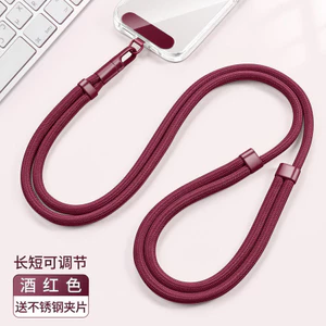 Dây đeo điện thoại di động cổ treo có thể điều chỉnh cao cấp có thể treo cổ Dây đeo điện thoại di động có đệm kim loại Dây dài chống rơi leo núi
