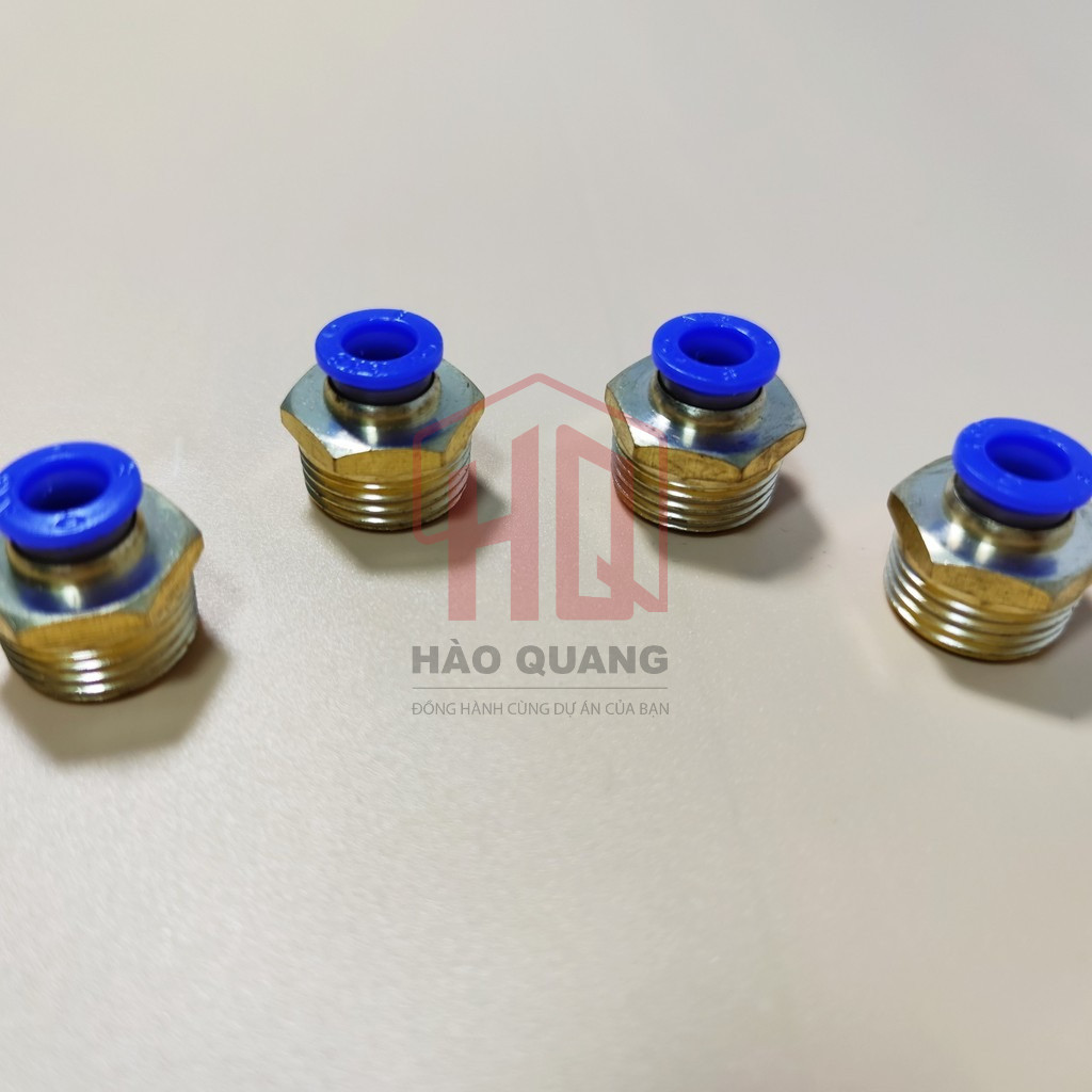 Khớp Nối Nhanh Răng Ren Ngoài RN 17 PU Bằng Đồng – Nối Ống Phun Sương, Ống Khí – Tiện Lợi, Chắc Chắn