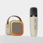 Máy Karaoke Mini MCODECOVED, Loa Bluetooth Di Động K12, Tích Hợp USB Có Thể Sạc Lại Với Micro Không Dây 1 / 2 Đèn RGB Micro Karaoke Ngoài Trời