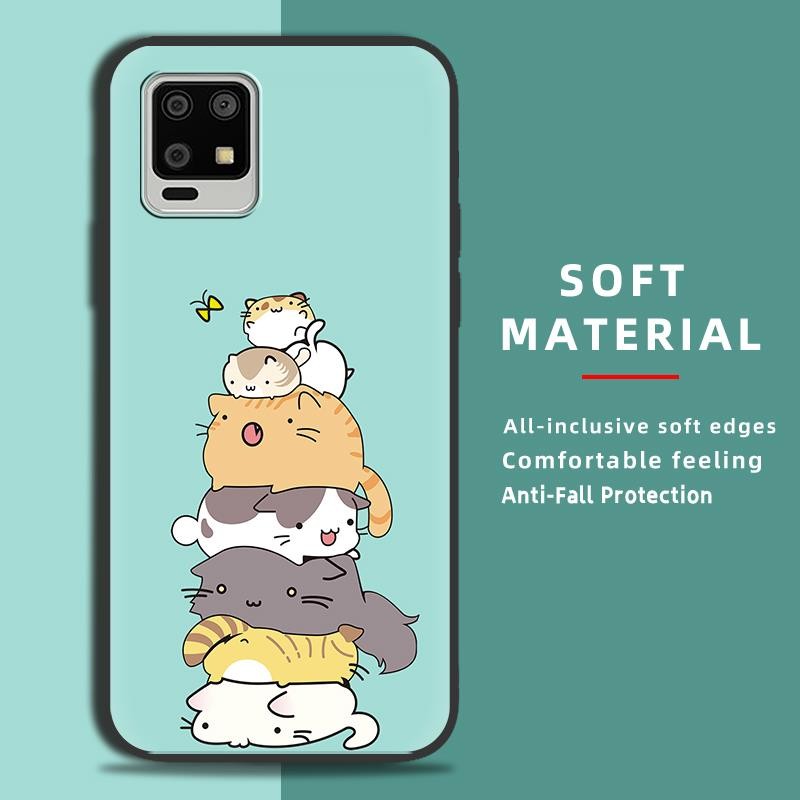 Ốp lưng Sharp Aquos Zero6 / Aquos Air, silicone TPU mềm, bọc toàn bộ, chống va đập/dầu/bụi/nước, thiết kế thời trang
