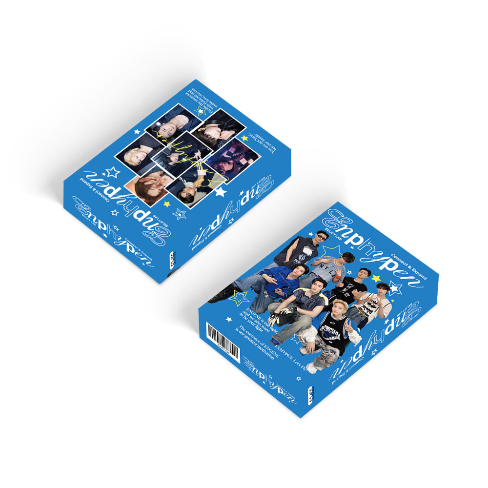 LINXX 55 Chiếc ENHYPEN Nhóm Lomo Cards Holographic 3 Inch Sưu Tập Thành Viên HD Photocards K-Pop Album Merch Bộ Thẻ Giao Dịch Cho ENGENE Bộ Sưu Tập Quạt