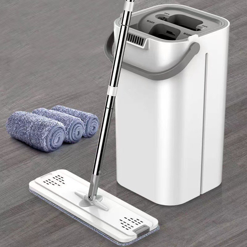 Bộ cây lau nhà thông minh rảnh tay Góc xoay 360 độ Di động Một cây lau nhà sạch sẽ