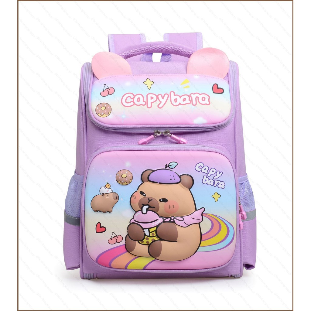 Ba lô Capybara YT2 dành cho học sinh tiểu học Nhẹ Dung tích lớn Túi đi học trẻ em TY2
