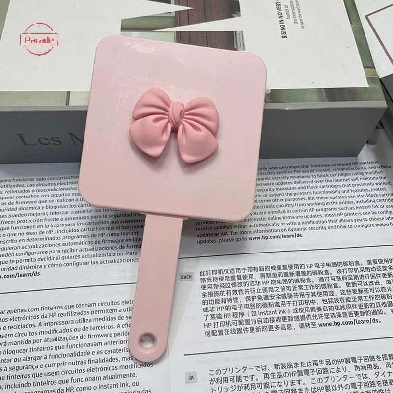 Diễu Hành Dễ Thương Nơ Cà Vạt Gương Chiết Xuất Vuông Cầm Tay Gương Dụng Cụ Massage Tóc Du Lịch Lược Massage Tạo Kiểu Dụng Cụ VN
