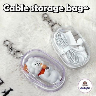 Du lịch Di động Sản phẩm kỹ thuật số Dây kéo Túi lưu trữ trong suốt Cáp dữ liệu USB Tổ chức Tai nghe Hộp lưu trữ điện tử