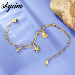 Skyrim Vòng tay thanh lịch Sea Star Shell Mặt dây chuyền Trang sức nữ thanh lịch