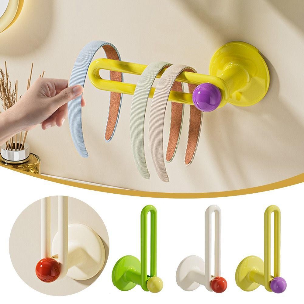 Móc lưu trữ băng đô CHEESELY, Móc treo vải Dopamine miễn phí đục lỗ, Giá đựng đồ nhà bếp treo tường hình chữ L di động Nhà bếp phòng tắm