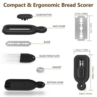Bánh mì Lame Dough Scoring Slashing Tools Baking Sourdough Bread Knife Bánh mì cắt có thể thu vào với 5 máy cắt có thể thay thế antirtvn