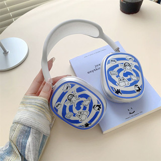 Ốp điện thoại mềm họa tiết mèo ngộ nghĩnh cho tai nghe Airpods Max Tai nghe không dây Vỏ bảo vệ