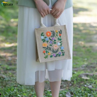 Cuticate DIY Túi Thêu Có Đồ Dùng Cross Stitch Kits Bé Gái Quà Tặng Túi Xách Làm Thủ Công Túi Bảo Quản Thêu Người Lớn