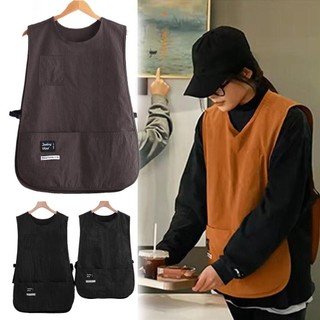 [Vận chuyển nhanh] Tạp dề chống vết bẩn HOMELYHUB, Tạp dề tay chống bẩn thoáng khí, Áo Vest Nylon đa năng chống thấm nước kiểu Nhật Bản Phụ kiện quần áo đồng phục nhà cà phê