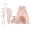 Bộ bốn mảnh rơm lúa mì Lược chải trứng tại nhà Lược Massage tóc thẳng Bộ cọ gội tóc xoăn Lược tạo kiểu {VN}