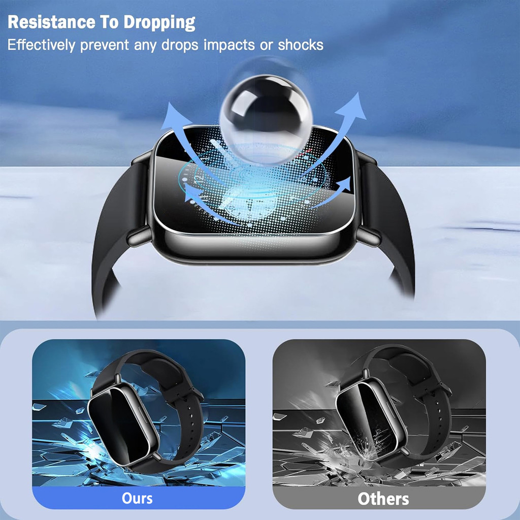 Kính cường lực tương thích cho bộ phim bảo vệ màn hình đồng hồ Redmi Watch 5 Active / 5 Lite chống trầy xước