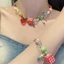 YOI Handmade Nhiều Màu Sắc Vòng Cổ Vòng Tay Thời Trang Choker Với Dainty Nơ Và Mặt Dây Chuyền Ngôi Sao Cầu Vồng Đính Hạt Trang Sức