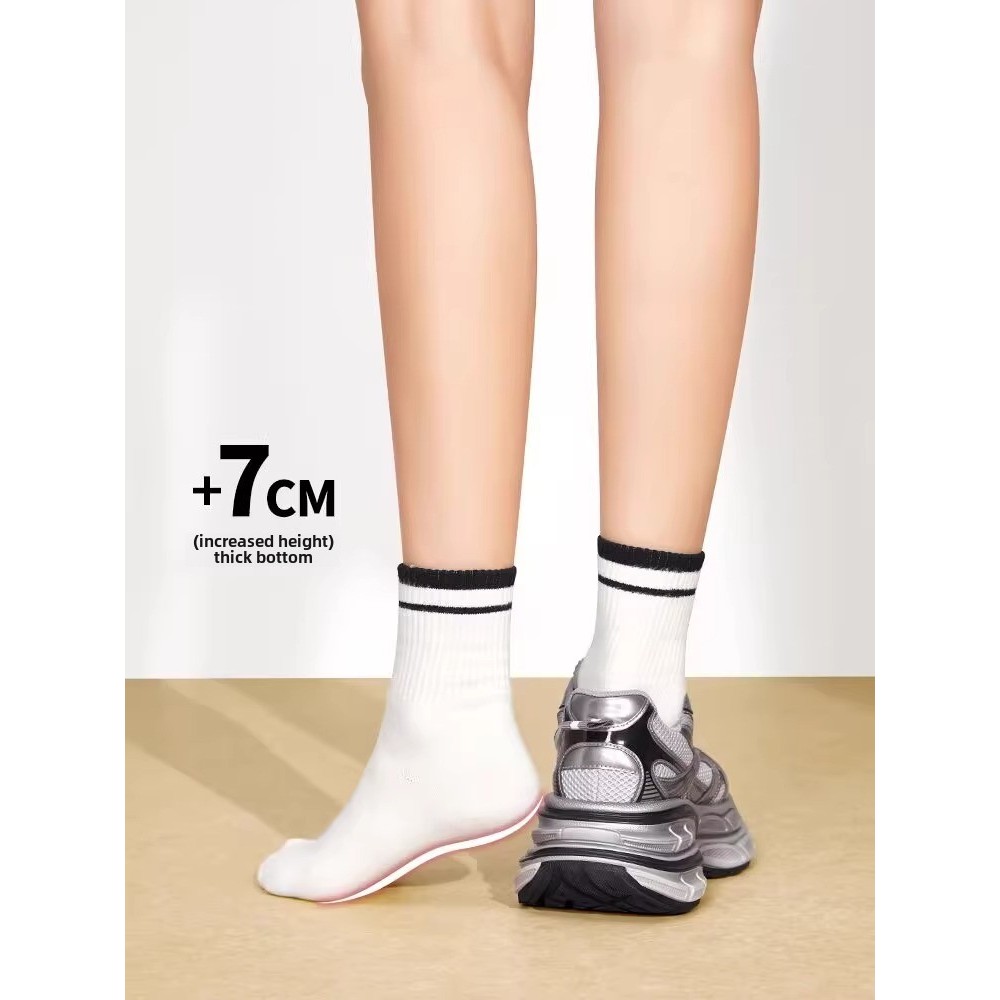 Ảnh Giày thể thao đế dày CAMEL CROWN Retro Giày thể thao nữ tăng chiều cao 4