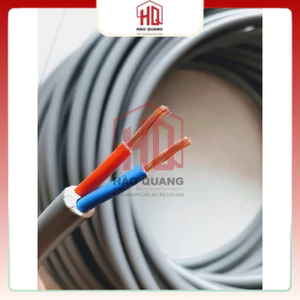 Dây Điện Đôi Tròn Daphaco 2x4.0mm Vỏ Xám | Lõi Đồng Nguyên Chất