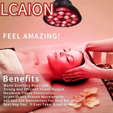 Ánh sáng trị liệu LCAION, Massage toàn thân 660nm 850nm Trị liệu hồng ngoại gần sâu, Bóng đèn LED vật lý trị liệu giảm đau di động Chăm sóc sức khỏe