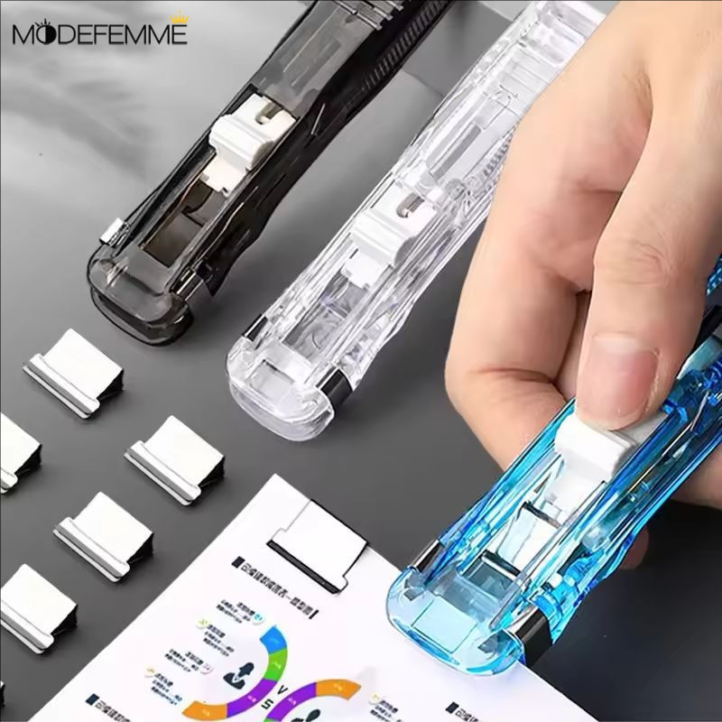 [Trang chủ] Kẹp giấy không hư hỏng| Kẹp tài liệu có thể tái sử dụng có tay cầm an toàn, tay cầm 115mm & kẹp 16mm cho kỳ thi / bài tập, tùy chọn đa phong cách