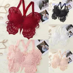 Áo ngực ren bướm WANYEDI, Đồ lót hở lưng gợi cảm rỗng, Đồ lót nữ Bralette tất cả trong một