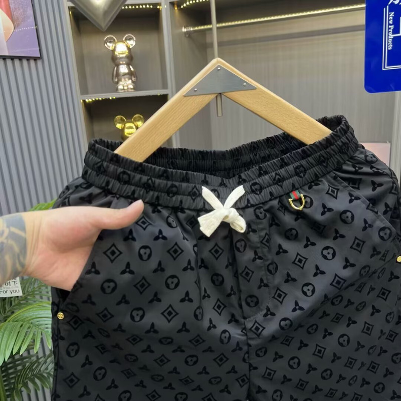 Quần short in hình thương hiệu thời trang nam VG, Quần đi biển khô nhanh thông thường dành cho thanh thiếu niên mới có túi