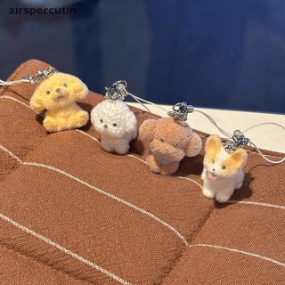 Airspecutin 3D Đổ Xô Động Vật Dễ Thương Mặt Dây Điện Thoại Dây Keycord Charm Móc Chìa Khóa DIY Phụ Kiện Cô Gái Quà Tặng EN