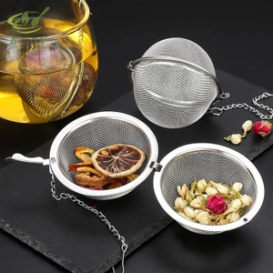 Máy pha trà không gỉ Khóa quả cầu Gia vị Lọc trà MeshTea Dụng cụ lọc VN