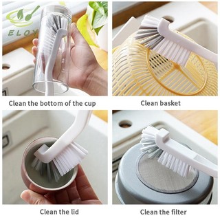 [MAO] Clean N Brush Tay cầm dài Chai sữa cá Ống thủy tinh Bàn chải sạch VN