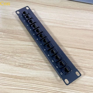 Con CAT5e 12 Cổng Patch Panel Hỗ Trợ Mặt Sau CAT5e Không Được Che Chắn Cho w Mã Hóa T568A B Dây Cho RJ45…