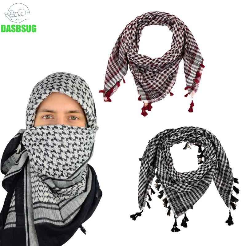DASBSUG Hồi giáo Ả Rập Keffiyeh Shemagh Khăn trùm đầu Ả Rập Dubai Jacquard Khăn choàng cổ