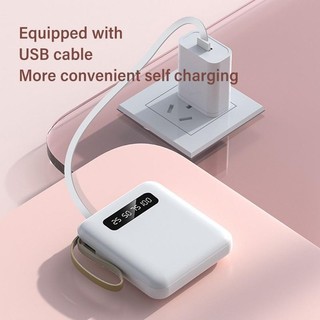 TMOY Sạc Nhanh 4 Trong 1 Với 4 Cáp Di Động Bên Ngoài Pin Sạc Di Động Cho IPhone Samsung TCS