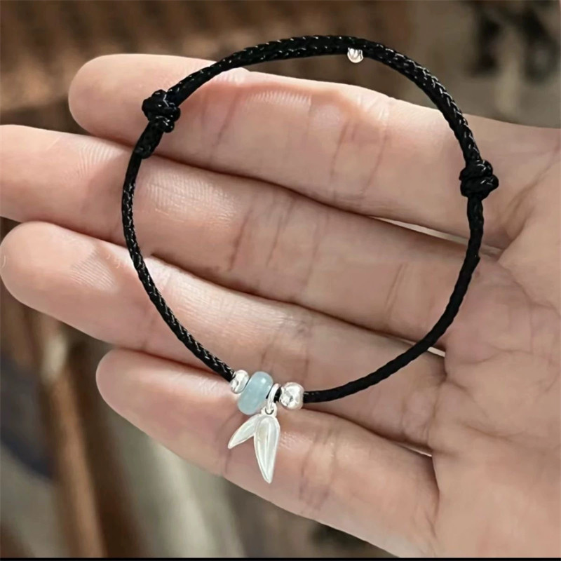 [YUNYUAN] Vòng tay Qian Ruyi phong cách Trung Quốc mới dành cho nữ có dây dệt Thiết kế thích hợp tinh tế Cảm giác tay Trang sức Vòng tay người bạn thân đa năng