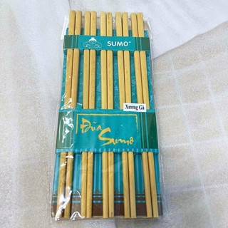 [Giá Xưởng] Combo 10 Đôi Đũa Gỗ Tự Nhiên Sumo– Đũa Gỗ Cao Cấp, Không Hóa Chất, An Toàn Cho Sức Khỏe