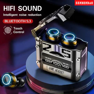 Tai nghe Bluetooth không dây chơi game Senbenbao M25TWS Điều khiển cảm ứng Giảm tiếng ồn Tai nghe âm thanh nổi Màn hình LED