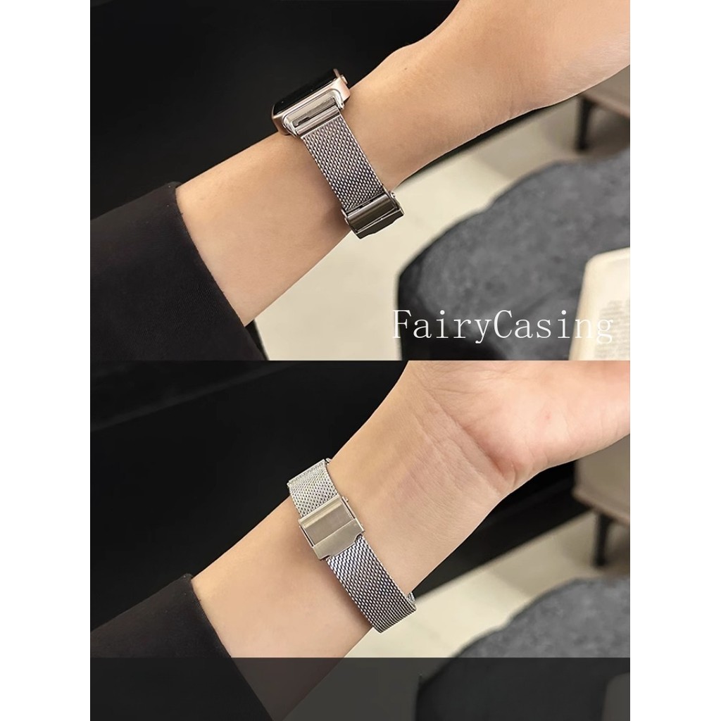 Vòng Tay Inox Cho Huawei Band 11 Pro 10 9 8 Dây Đeo Đồng Hồ Kim Loại Dây Đeo Tay Cho Huawei Band 9 Dây Đeo Phụ Kiện Có Thể Thay Thế