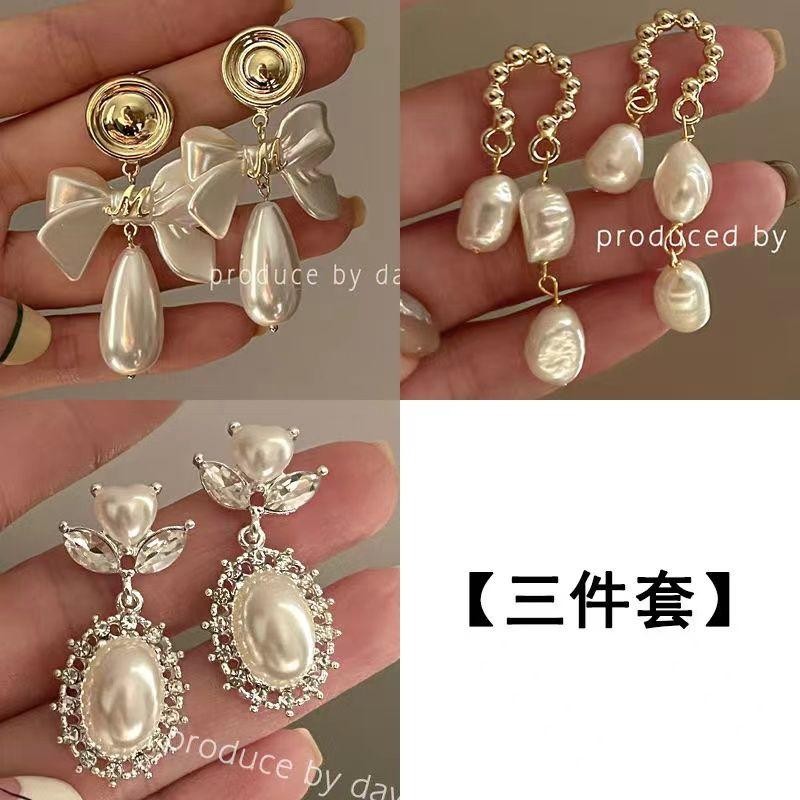 Bông Tai Ngọc Trai Nữ Niche Thiết Kế Bông Tai Cao Cấp 2024 Phong Cách Mới Hợp Thời Trang Phong Cách Nóng Người Ảnh Hưởng