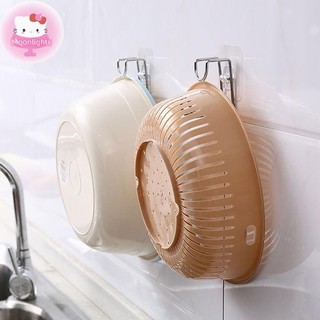 Moonlights Không Đục Lỗ Phòng Tắm Nhà Bếp Traceless Chậu Rửa Lưu Trữ Móc Tiết Kiệm Không Gian Tổ Chức Treo Tường Móc Dính Giá Để Đồ EN