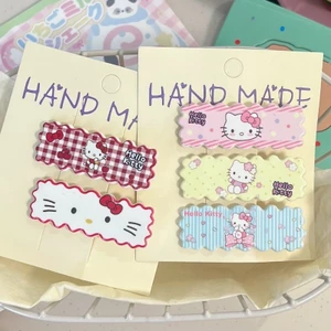 Hoạt Hình Dễ Thương Mèo KT Dài Hình Chữ Nhật Kẹp Tóc Cô Gái Nổ Bên Kẹp Tóc Phụ Kiện