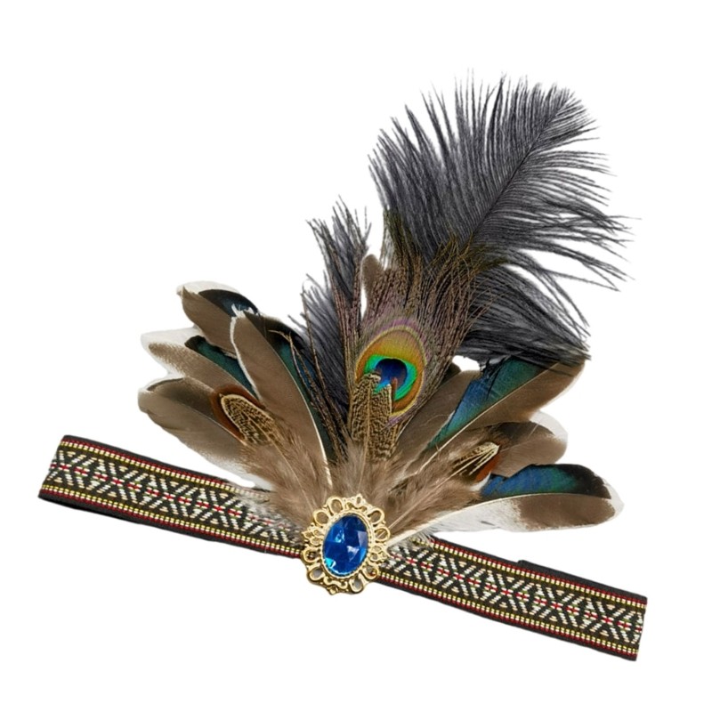 Băng đô lông vũ phù hợp cho carnival và Fat Tuesday