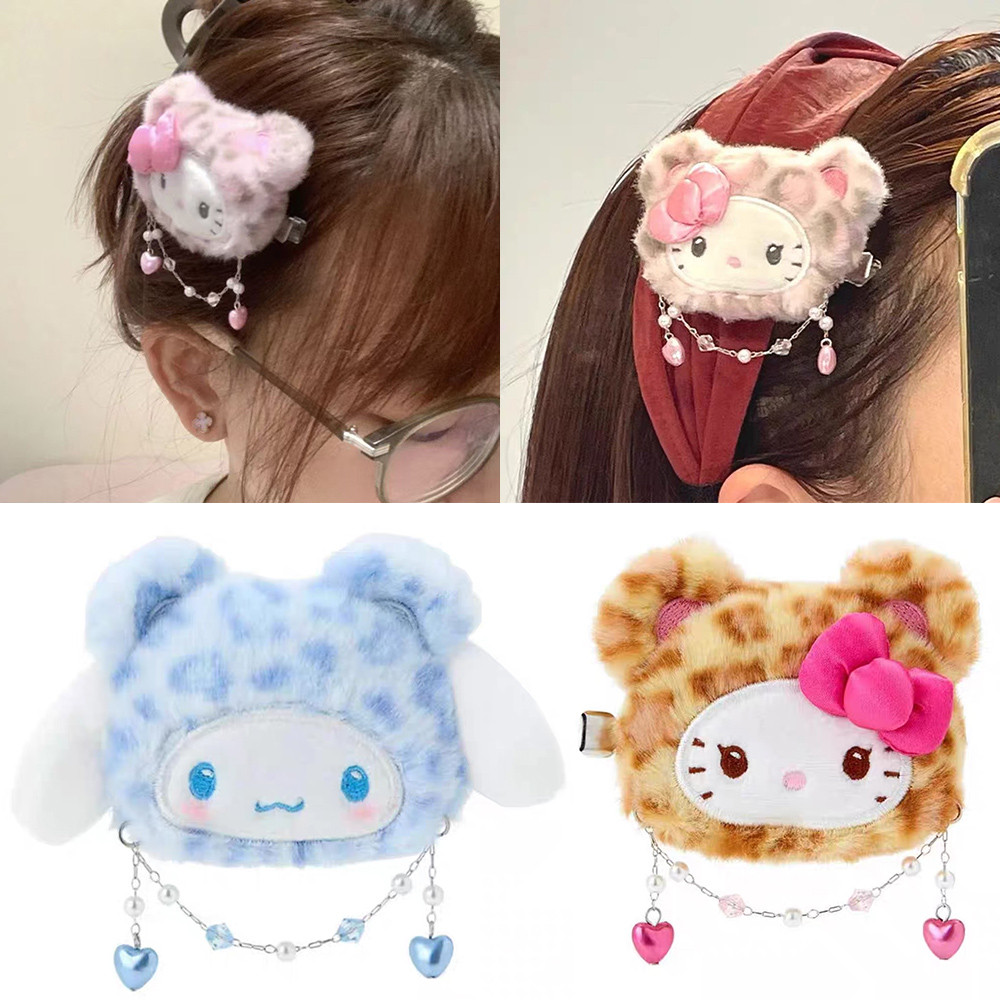 Kẹp Tóc Mèo Sang Trọng Dễ Thương Da Báo In Hình Ktcat Ngọc Chó Hoạt Hình