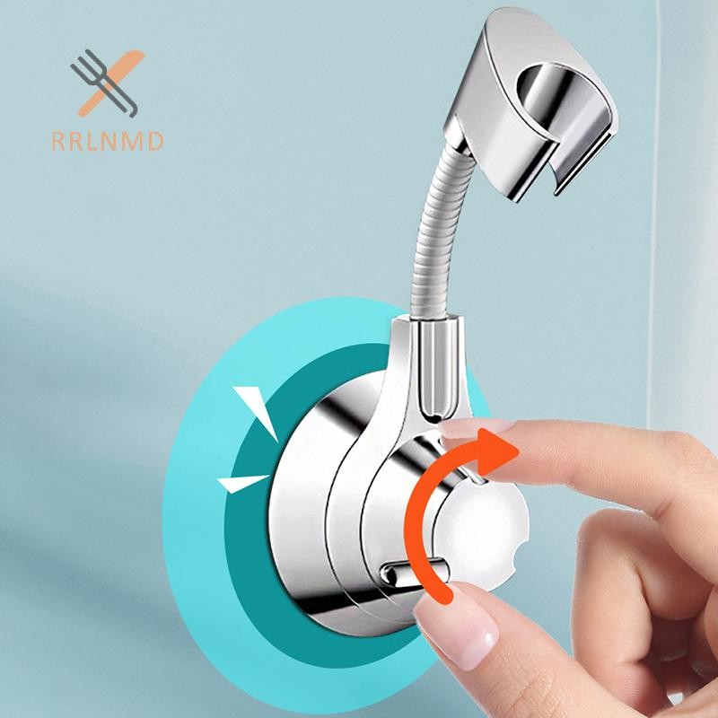 Rrlnmd Hút Cốc Tắm Có Thể Điều Chỉnh Đầu Tắm Giá Đỡ Vòi Phun Cầm Tay Giá Đỡ Đục Lỗ Nhiều Góc Xoay Vòi Hoa Sen MỚI