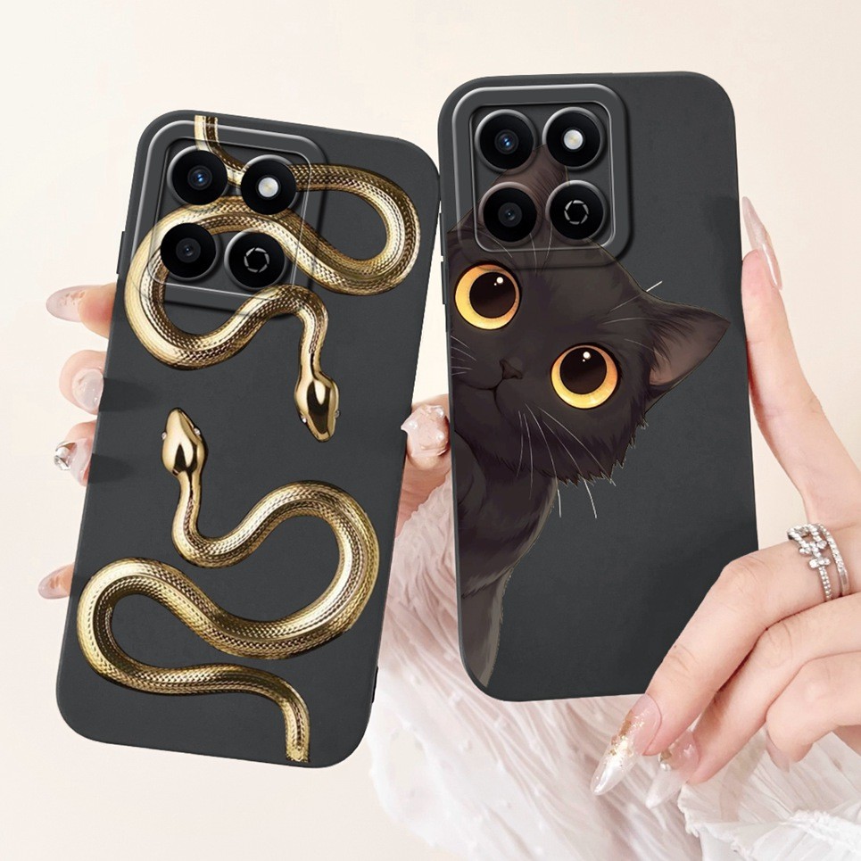 Ốp Lưng Silicon Mềm Cho Honor X7C 4G Ốp lưng Huawei Honor 200 Smart Play 60 Plus Ốp Lưng Phi Hành Gia Rồng Động Vật Họa Tiết Vỏ
