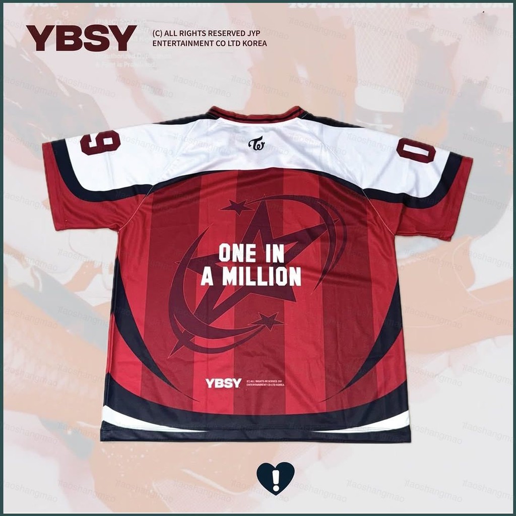 Ybsy TWICE jersey 09 áo thun dạo phố mùa hè Áo thun ngắn tay KPOP