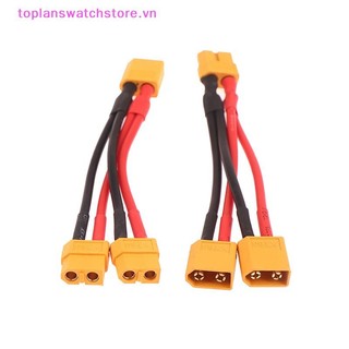 Toplanswatchstore Nam Nữ Cáp Nối Dài Kép Y Splitter 3 Chiều 14AWG Dây Silicon XT60 Đầu Nối Song Song Cho RC Motor VN