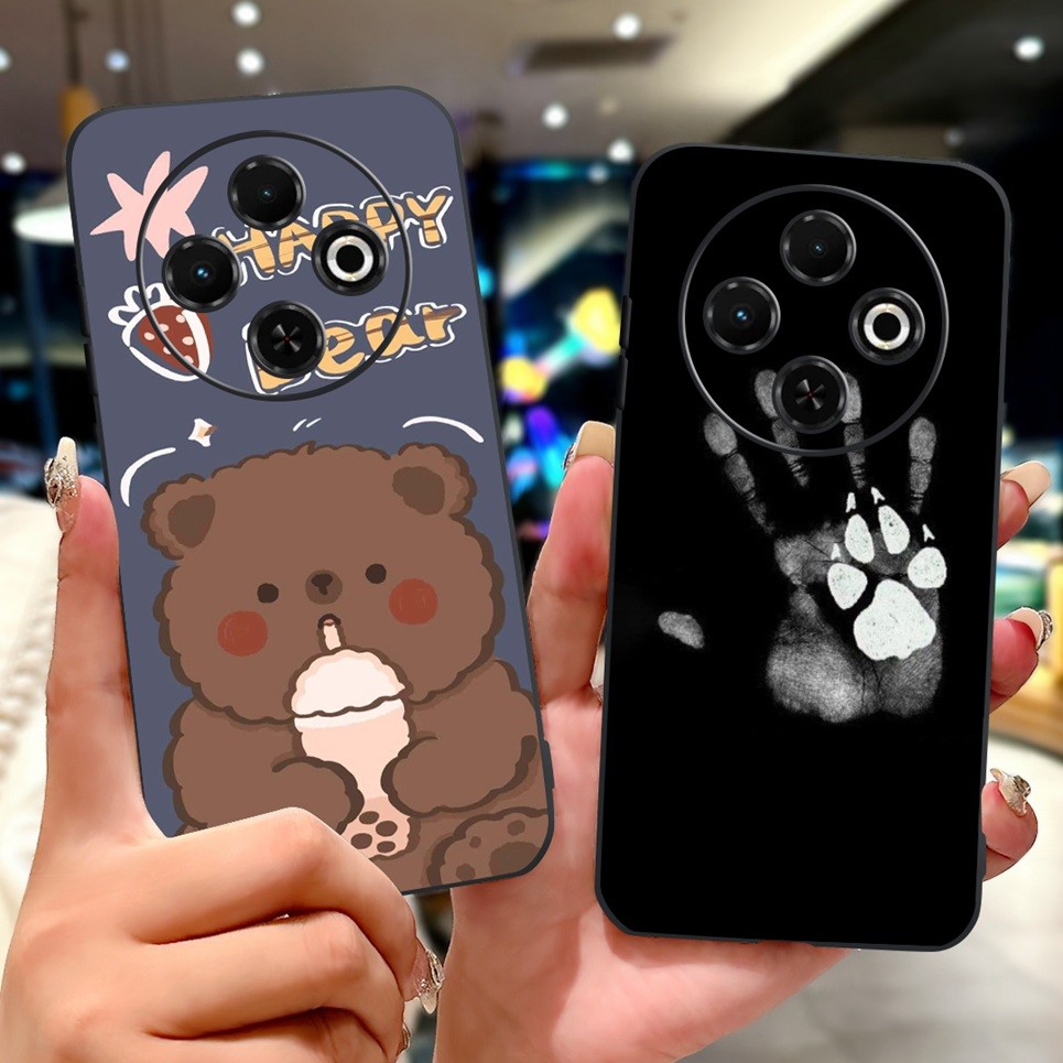Ốp Điện Thoại Silicon Mềm Cho Tecno Spark 30c 4G 5G Vỏ Phong Cách Thoáng Mát Họa Tiết Rồng Hổ Spark30c kl5 kl5n Ốp Lưng