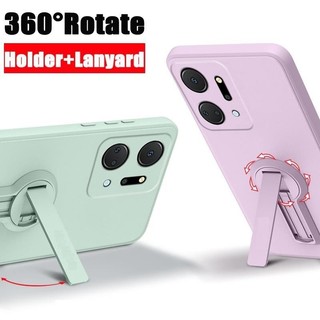 Ốp điện thoại Honor X7A Honor x9a 5g Honor 90 x7b x8a x8b 5g Ốp mềm Ốp chống sốc mịn bảo vệ silicon lỏng thiết kế mới 360 ° với giá đỡ ytxzzj01