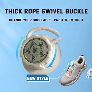 Dây Giày Tự Động Không Thắt Lưng Xoay Khóa Đàn Hồi Dây Giày Thể Thao Người Lớn Trẻ Em Unisex 4 Mm Vòng Dây Giày Phụ Kiện