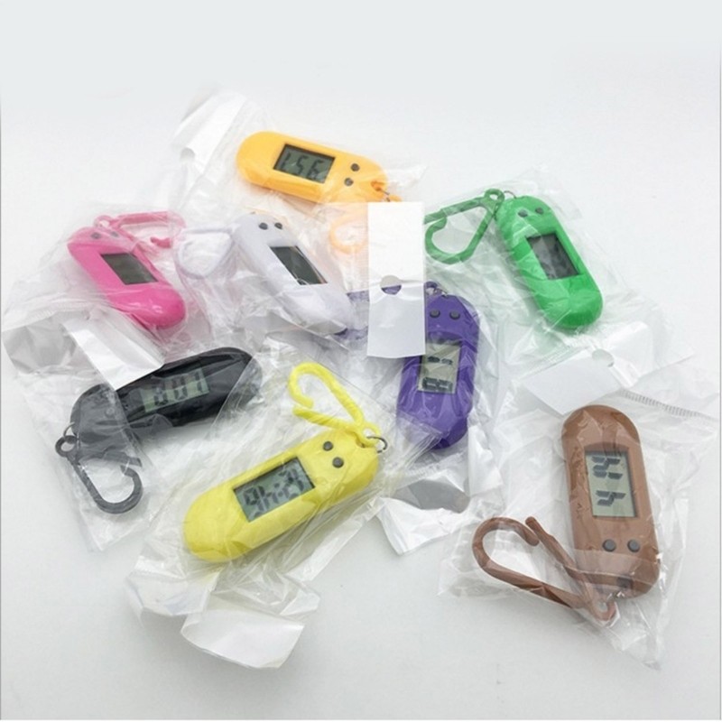 LED Digital Keychain Pocket Watch Mini Portable Clock for Kids and Students Use