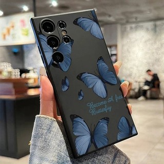 Ốp Điện Thoại Silicon Bướm Retro Cho Samsung S21 S10 S9 Plus Ultra Note 9 10 20 Vỏ Silicon Siêu Mềm
