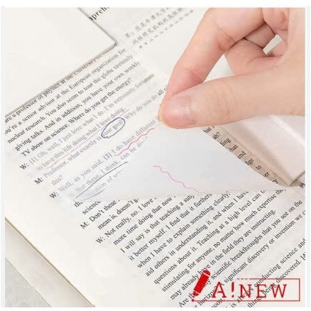 [ 2 XẤP ] Note trong suốt ghi chú bài học, xấp 50 tờ