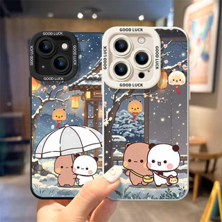 Ốp điện thoại thời trang tuyết đầu tiên trong mùa đông cho iPhone16 / 15 / 14 / 13 / MINI / 12 / 11 / Pro MAX / X / XS / XR / 7 / 8 / 6 Vỏ bảo vệ toàn diện bằng silicon lỏng chống sốc và chống rơi